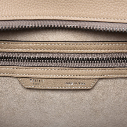 Celine Drummed Calfskin Mini Luggage Dune 6 of 7