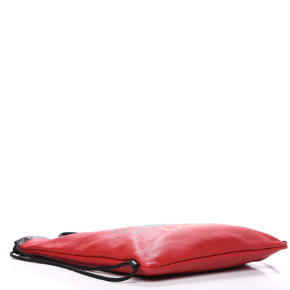 Gucci Calfskin Coco Capitan Logo Drawstring Backpack Hibiscus Red 4 of 9