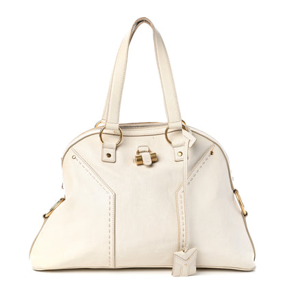 Saint Laurent Calfskin Large Muse Ivory 1 of 11
