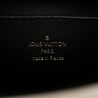 Louis Vuitton Lambskin Malletage Top Handle GO-14MM White Black 7 of 12