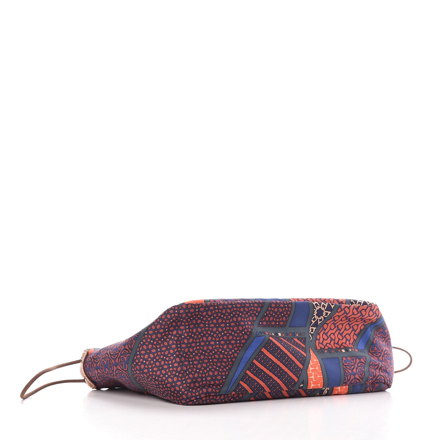 Hermes Silk Carre en Cravates Fourbi 25 MM Pouch Ocean Bleu 4 of 6