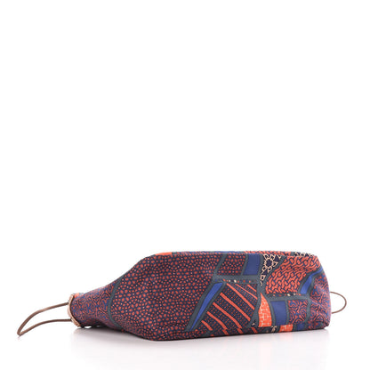 Hermes Silk Carre en Cravates Fourbi 25 MM Pouch Ocean Bleu 4 of 6