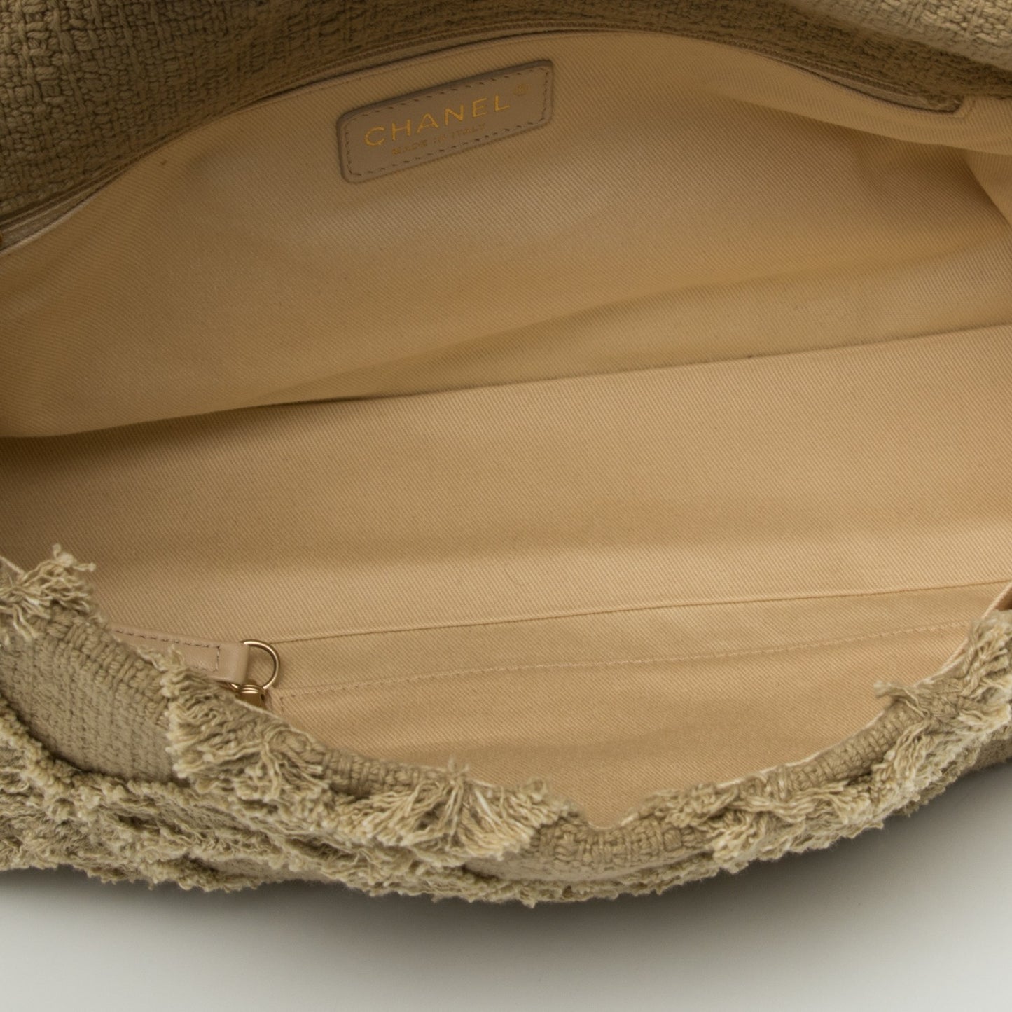 Tweed Nature Flap Dark Beige