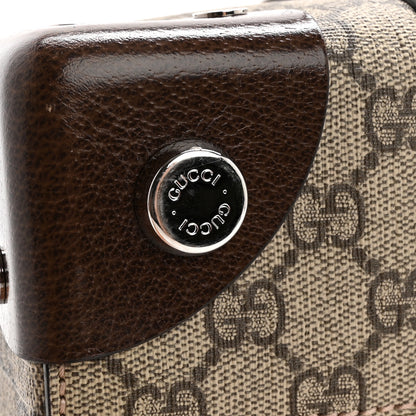 Gucci GG Supreme Monogram Textured Dollar Calfskin Small Detail Tote Beige Ebony New Acero 11 of 14