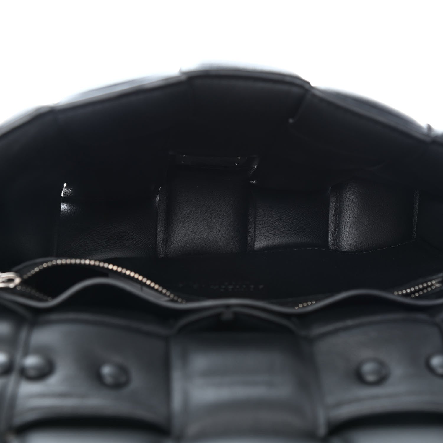 Bottega Veneta Lambskin Maxi Intreccio Padded Chain Cassette Crossbody Bag Black 4 of 8