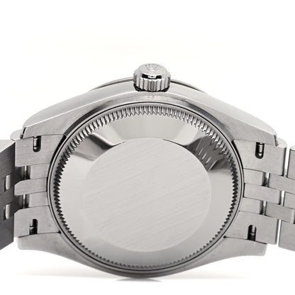 Rolex Stainless Steel 18K White Gold 31mm Oyster Perpetual Datejust Watch Bright Blue Roman 278274 4 of 5