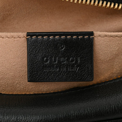 Gucci Monogram Matelasse Diagonal Small GG Marmont Chain Shoulder Bag Beige Black 6 of 10