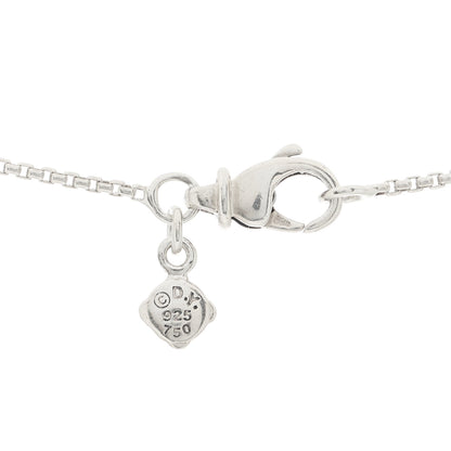 David Yurman Sterling Silver 18K Yellow Gold Open Heart Cable Necklace 4 of 7