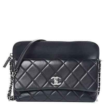 Chanel Lambskin Quilted Crossbody Black 1 of 13