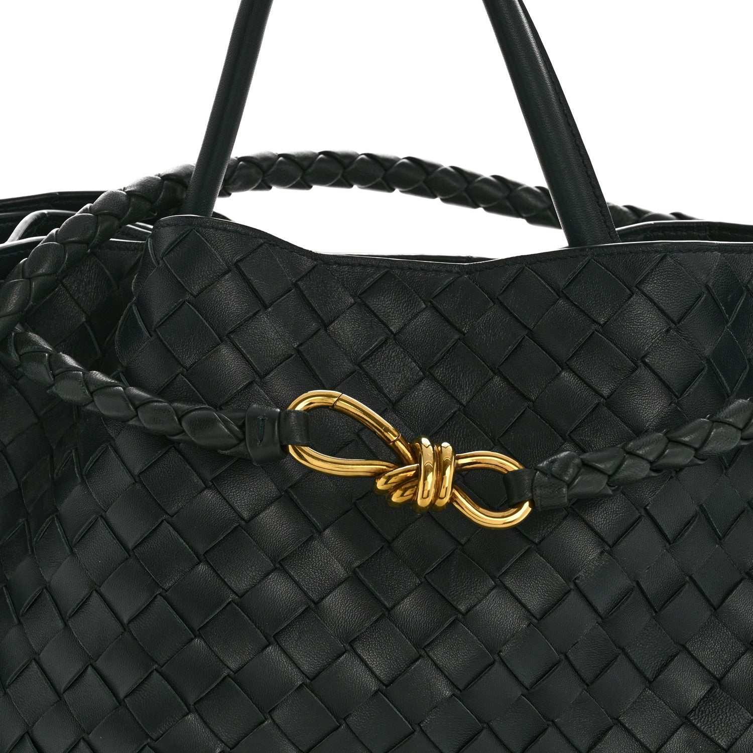Bottega Veneta Nappa Intrecciato Large Andiamo Shoulder Bag Inkwell 7 of 11
