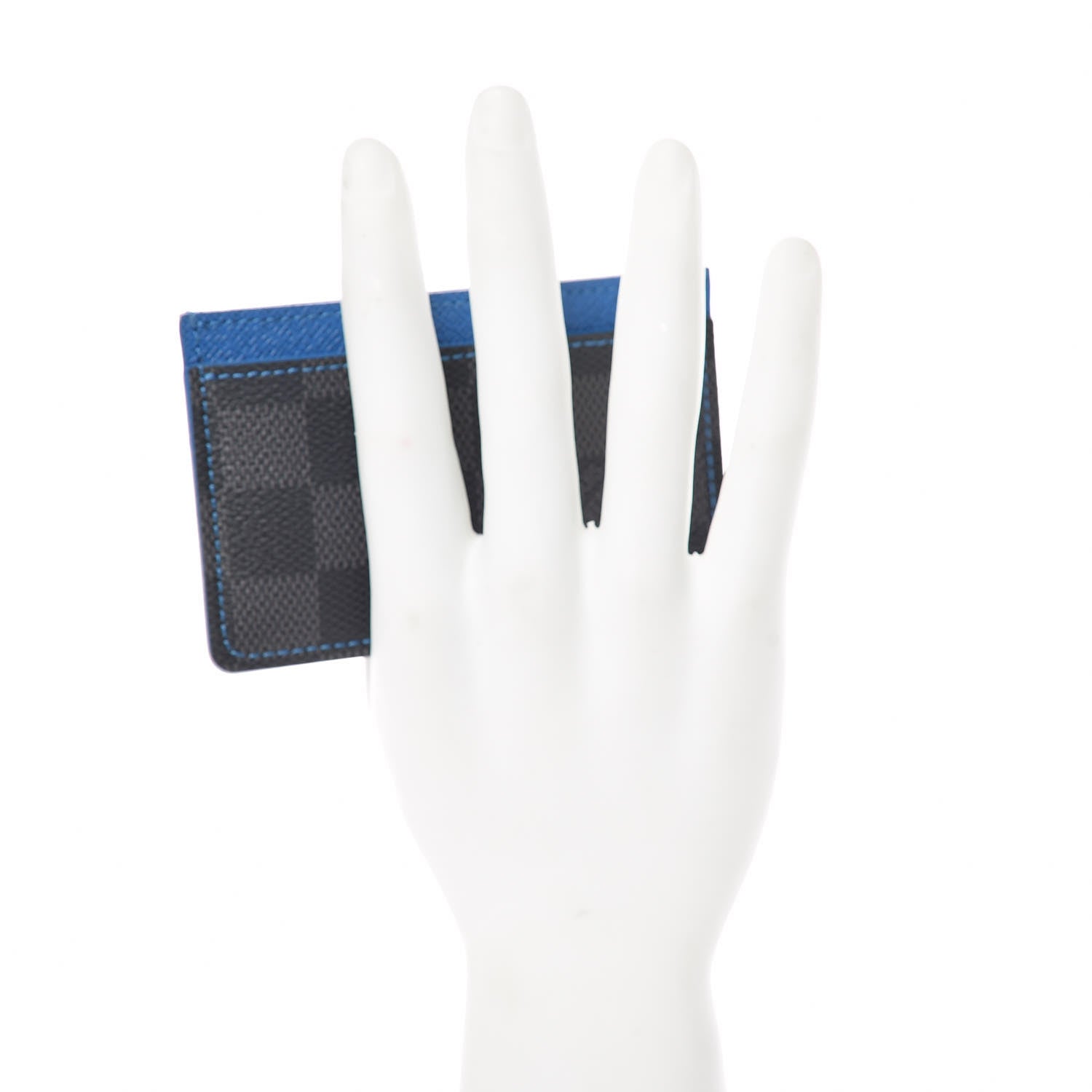 Louis Vuitton Damier Graphite Card Holder Blue 2 of 8