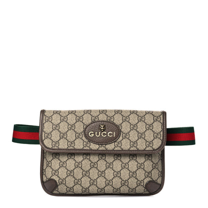 Gucci GG Supreme Monogram Neo Vintage Web Belt Bag Brown 1 of 12