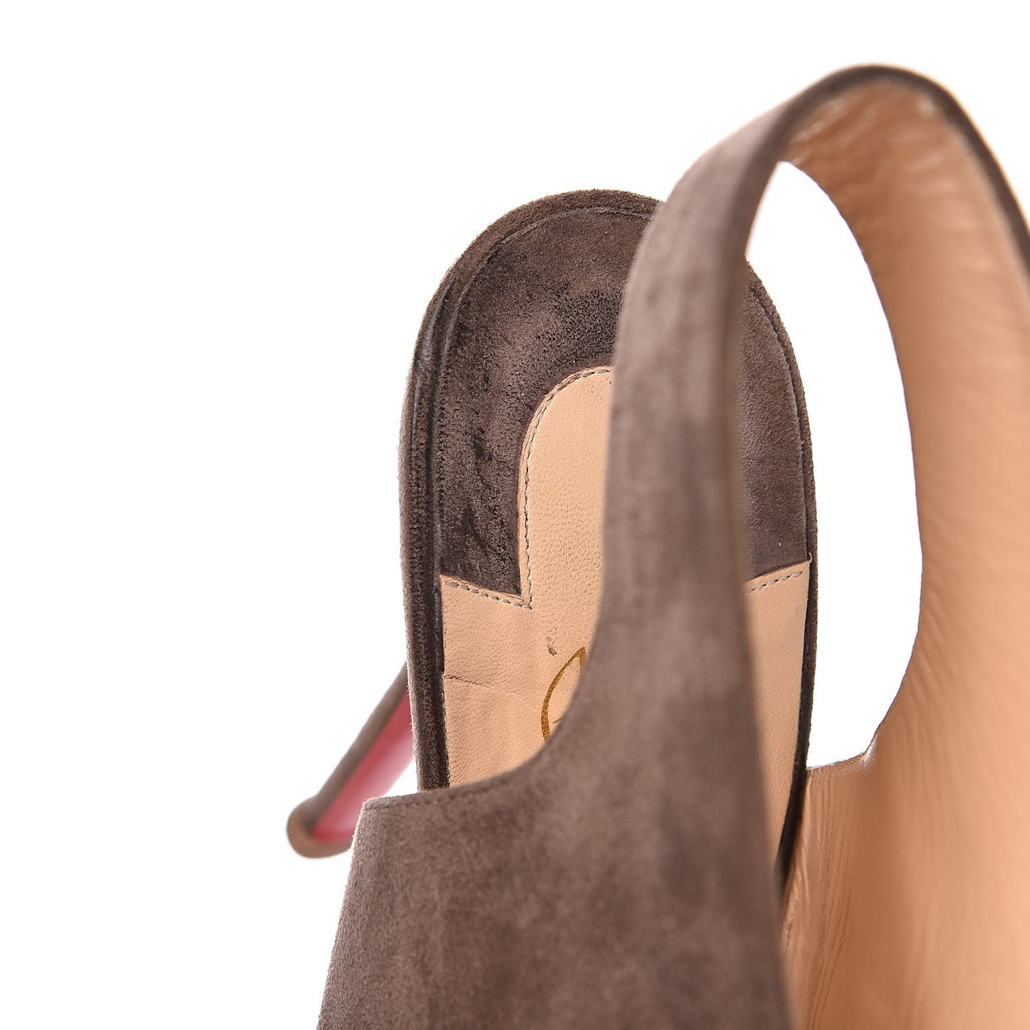 Suede Allegra 120 Peep Toe Pump 41 Lichen