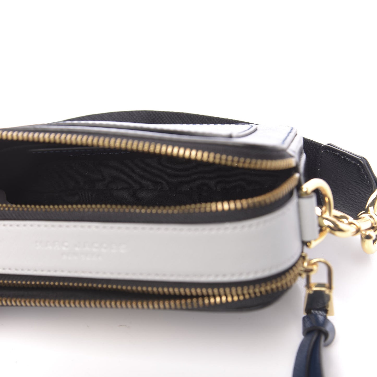 Saffiano Small Snapshot Camera Bag Navy Multicolor