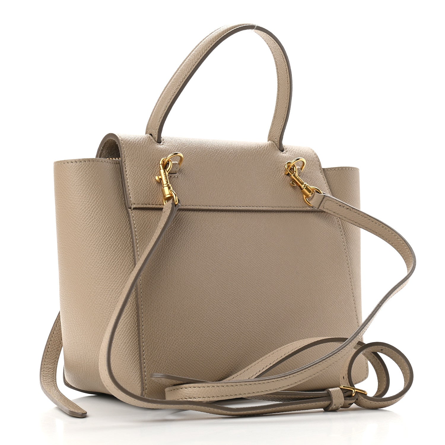 Celine Grained Calfskin Nano Belt Bag Light Taupe 3 of 10