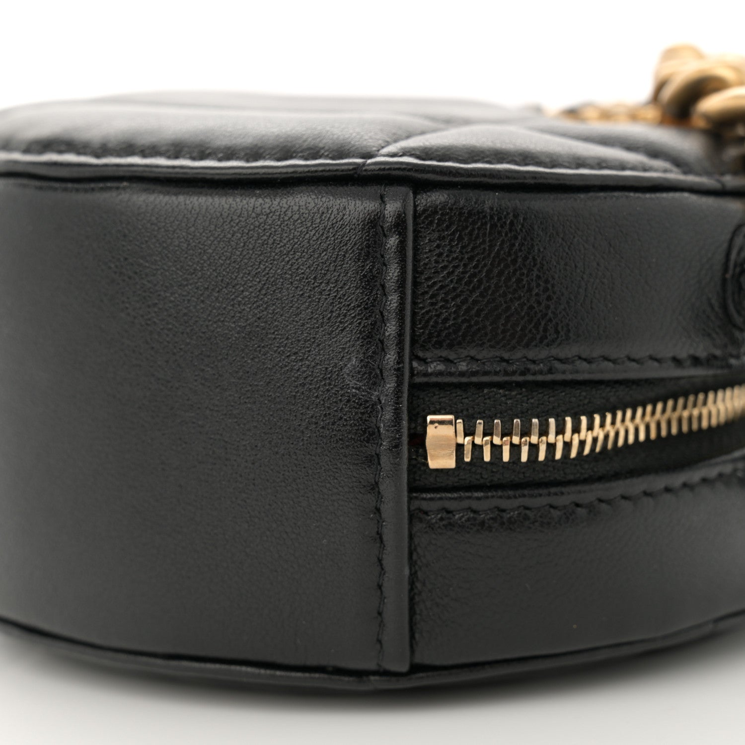 Chanel Lambskin Quilted Chanel 19 Round Clutch With Chain Black 10 of 12