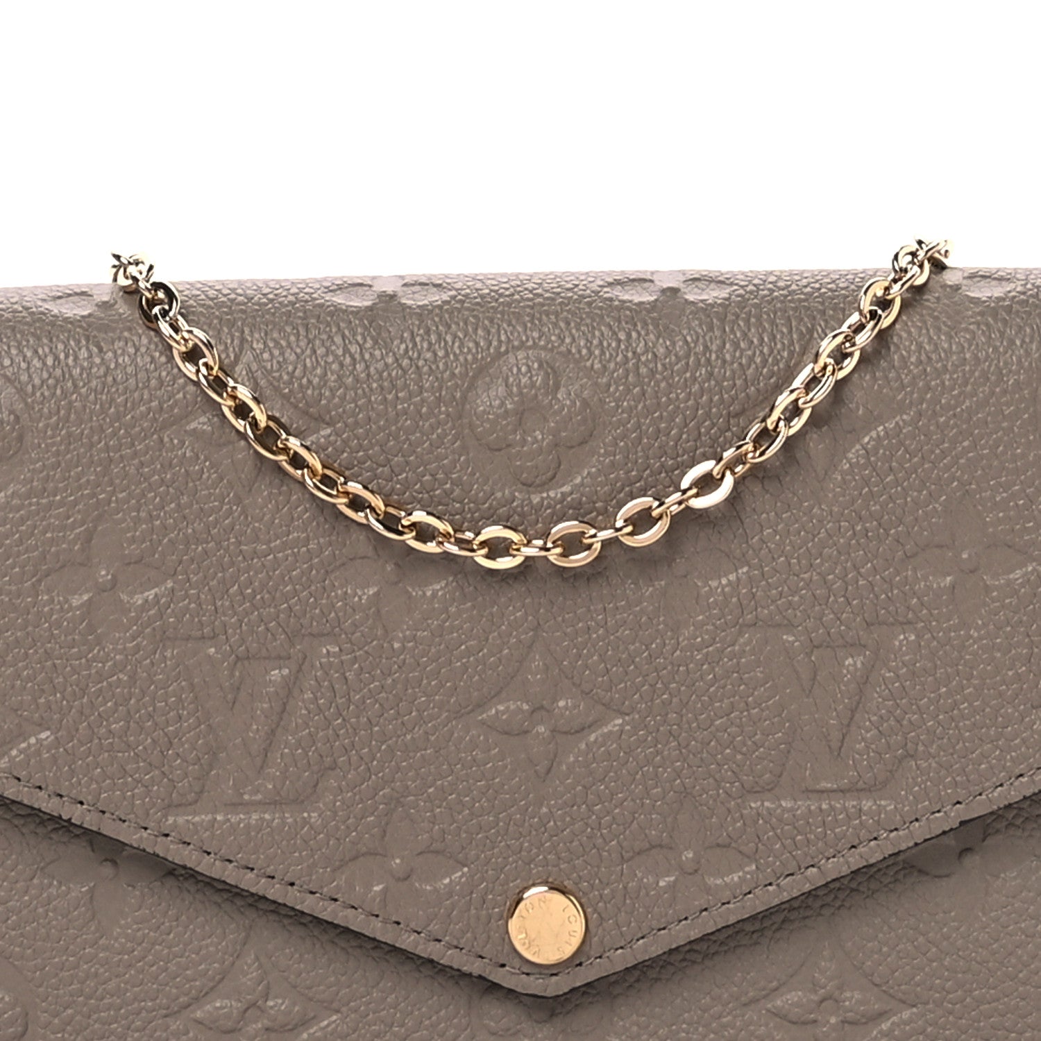 Louis Vuitton Empreinte Pochette Felicie Chain Wallet Tourterelle 8 of 11