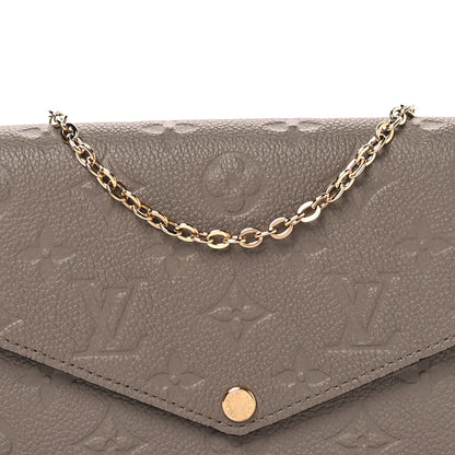 Louis Vuitton Empreinte Pochette Felicie Chain Wallet Tourterelle 8 of 11