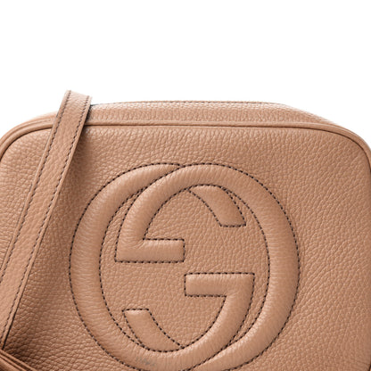 Gucci Pebbled Calfskin Small Soho Disco Bag Camelia 11 of 11