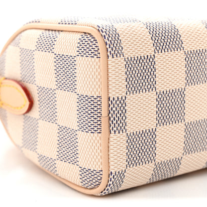 Louis Vuitton Damier Azur Braided Nano Speedy Olympus Blue White 8 of 10