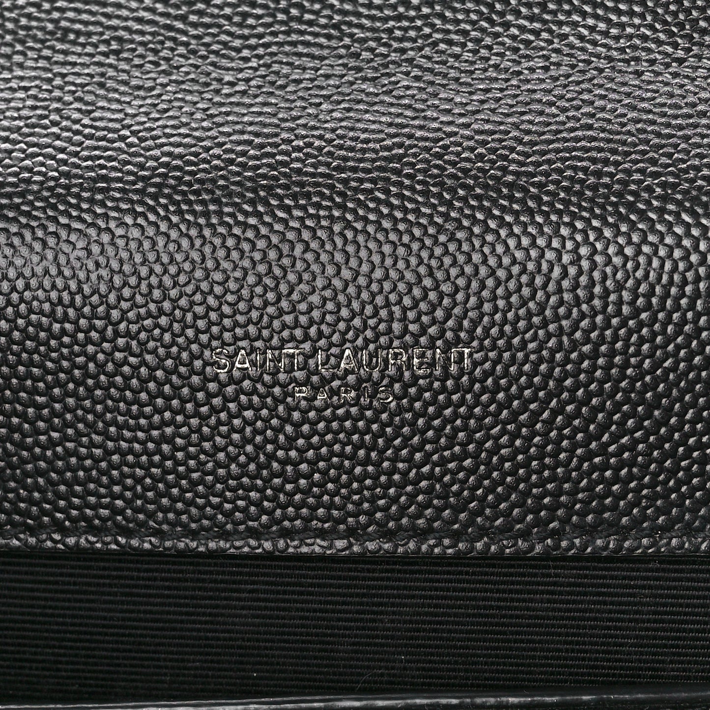 Grain De Poudre Textured Mixed Matelasse Triquilt Medium Monogram Monochrome Satchel Black