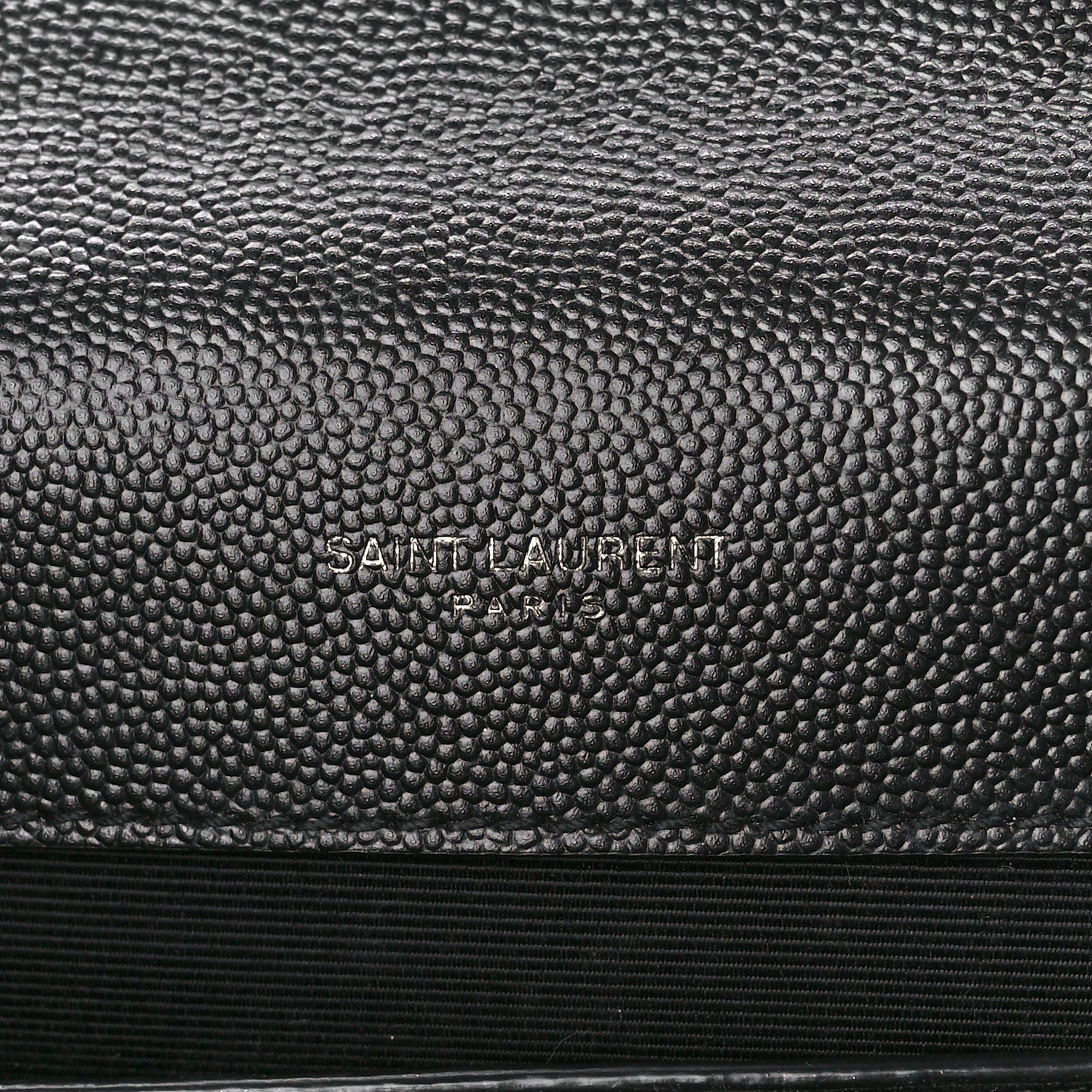 Saint Laurent Grain De Poudre Textured Mixed Matelasse Triquilt Medium Monogram Monochrome Satchel Black 7 of 12