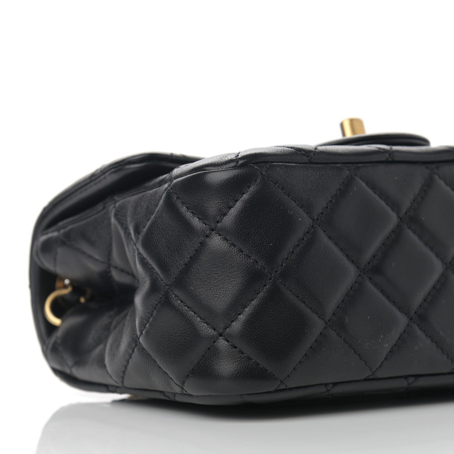 Chanel Lambskin Quilted Mini Pearl Crush Flap Black 9 of 12
