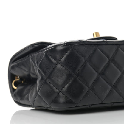 Chanel Lambskin Quilted Mini Pearl Crush Flap Black 9 of 12