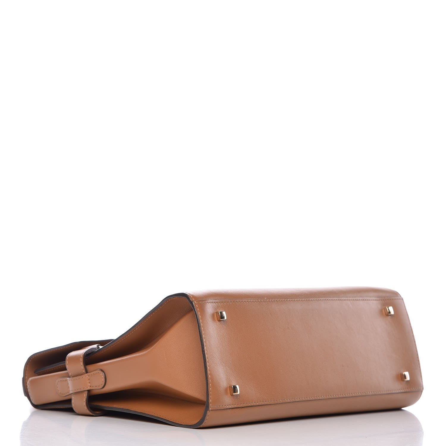 Delvaux Smooth Calfskin GM Tempete Satchel Camel 4 of 10