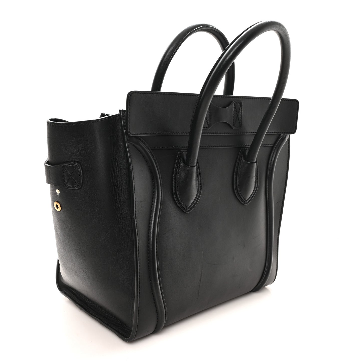 Smooth Calfskin Mini Luggage Black