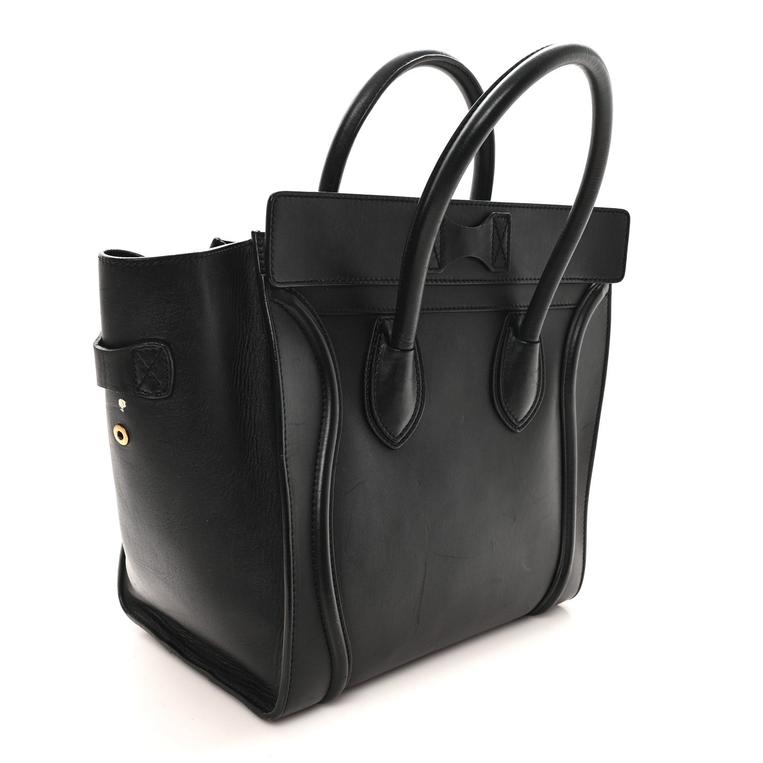 Celine Smooth Calfskin Mini Luggage Black 3 of 11