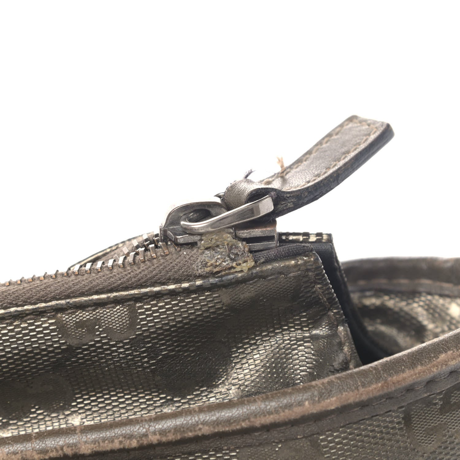 Gucci Imprime Monogram Medium Zippered Shopping Tote Pewter 11 of 13