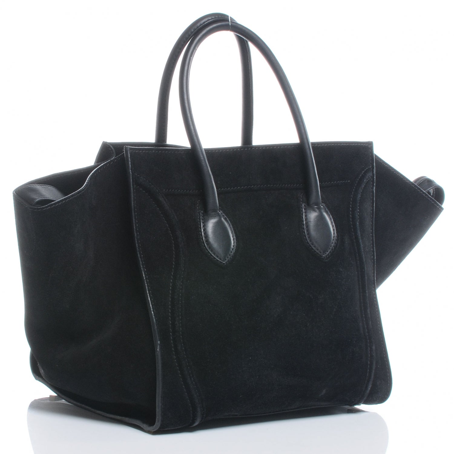Celine Suede Medium Phantom Luggage Black 3 of 7