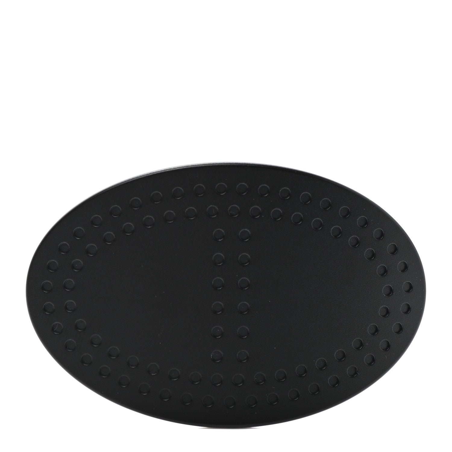Hermes Aluminium Perforated Chaine d'Ancre Hair Clip Black 1 of 5