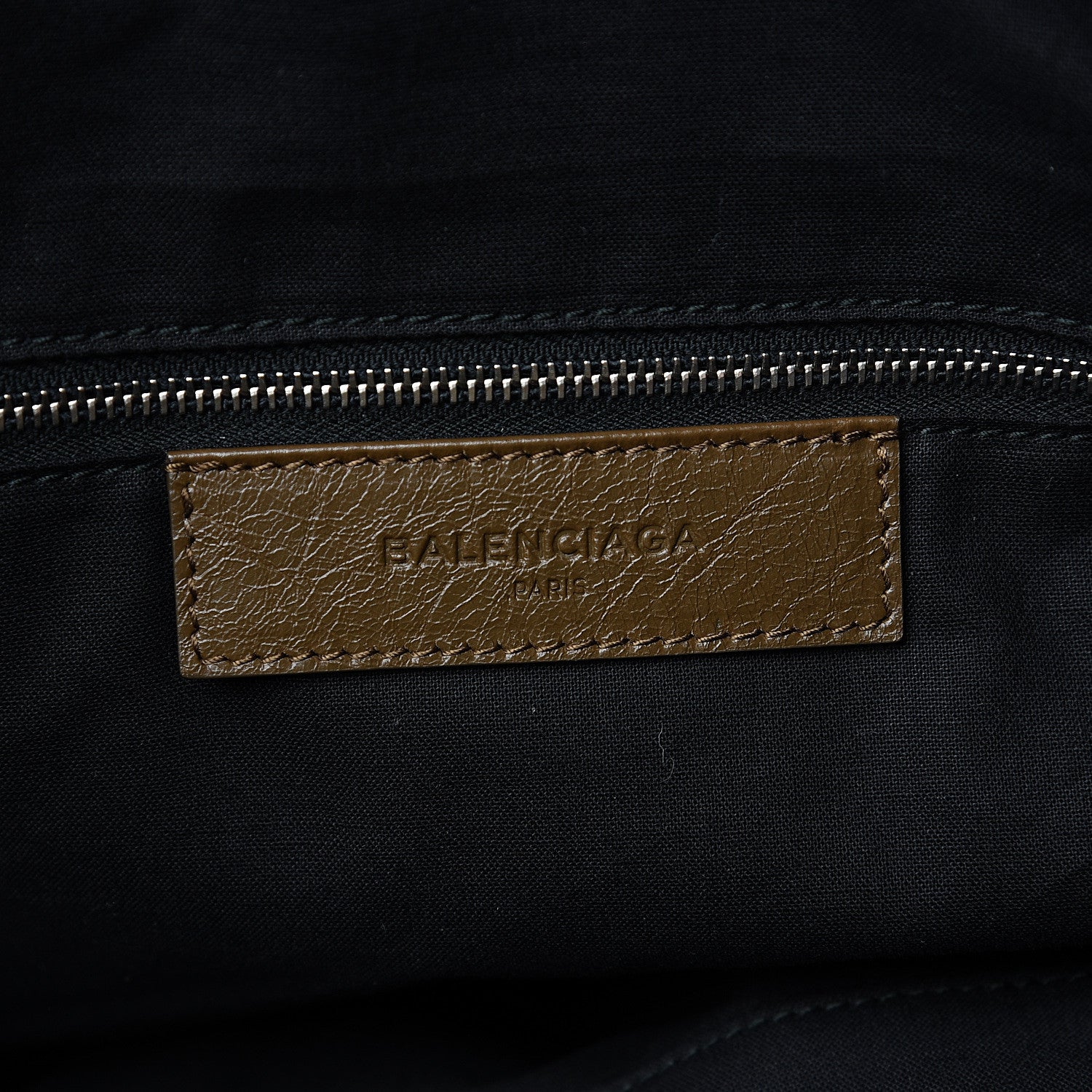 Balenciaga Agneau Classic Silver Hardware Weekender Brown 5 of 12