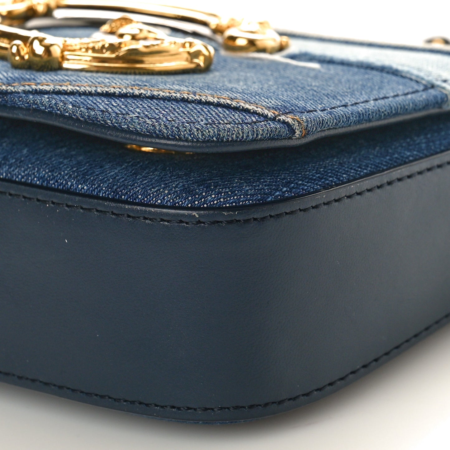 Denim DG Girls Shoulder Bag Blue