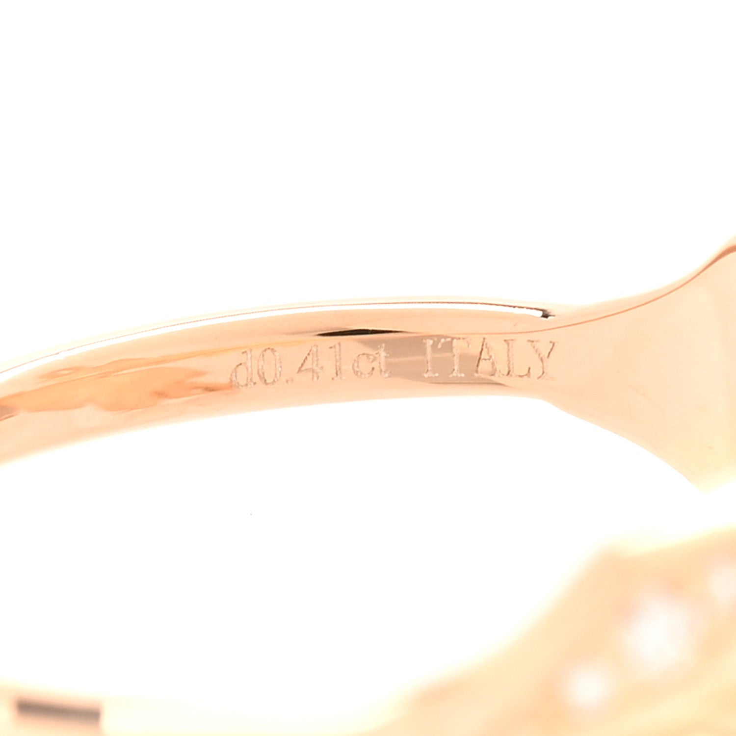 Tiffany 18K Rose Gold Diamond Victoria Vine Bypass Ring 54 7 5 of 6