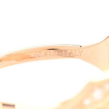 Tiffany 18K Rose Gold Diamond Victoria Vine Bypass Ring 54 7 5 of 6