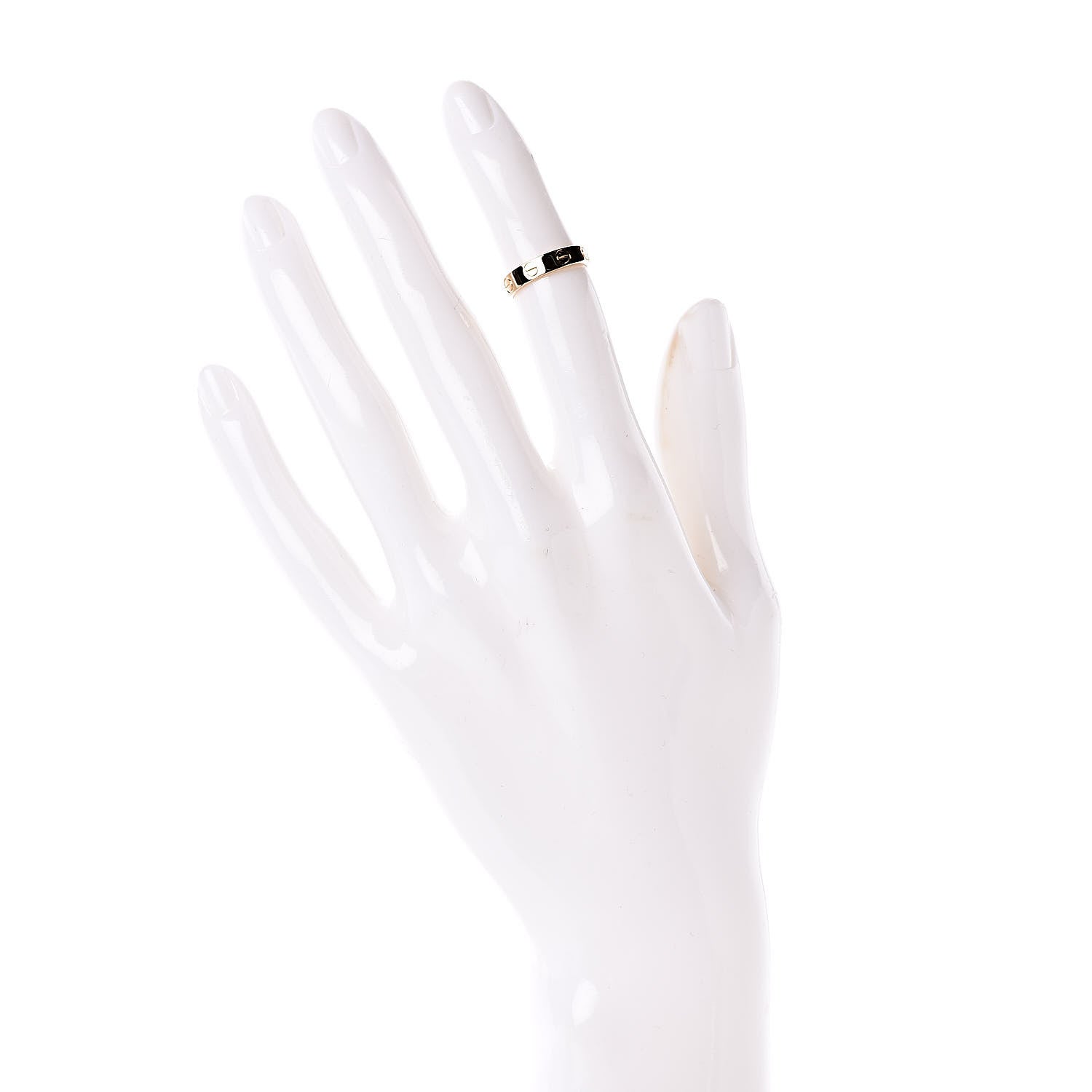 Cartier 18K Yellow Gold 3.5mm LOVE Wedding Band Ring 45 3.25 2 of 5