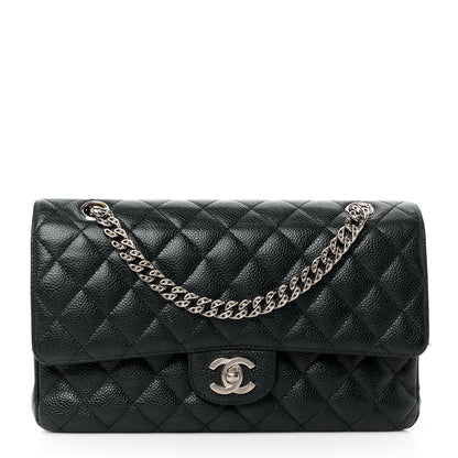 Chanel Caviar Quilted Medium Double Flap Bijoux Chain Black 1 of 14