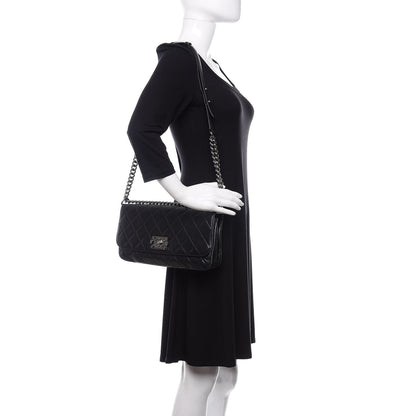 Chanel Lambskin Quilted Soft Boy Flap Black 2 of 14