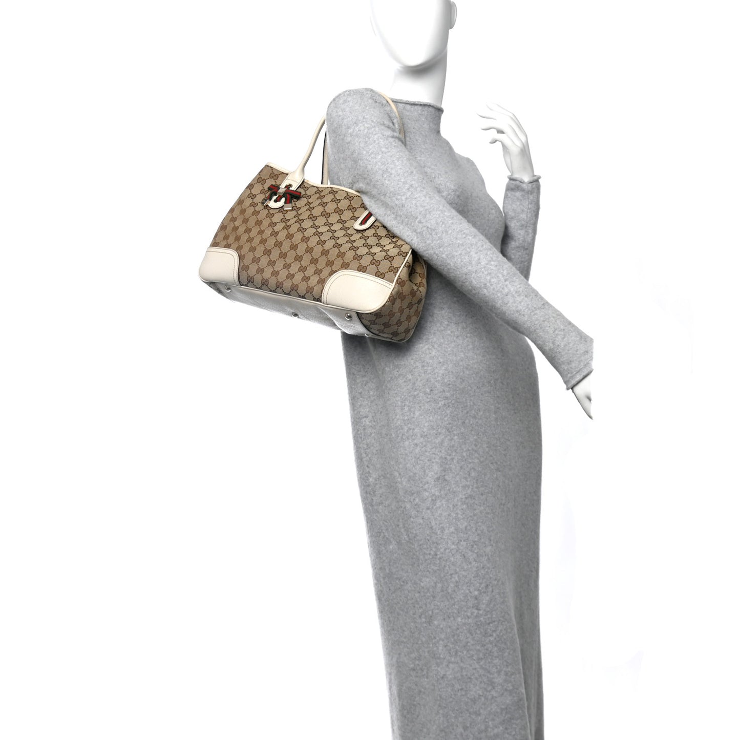 Monogram Medium Princy Tote Off White