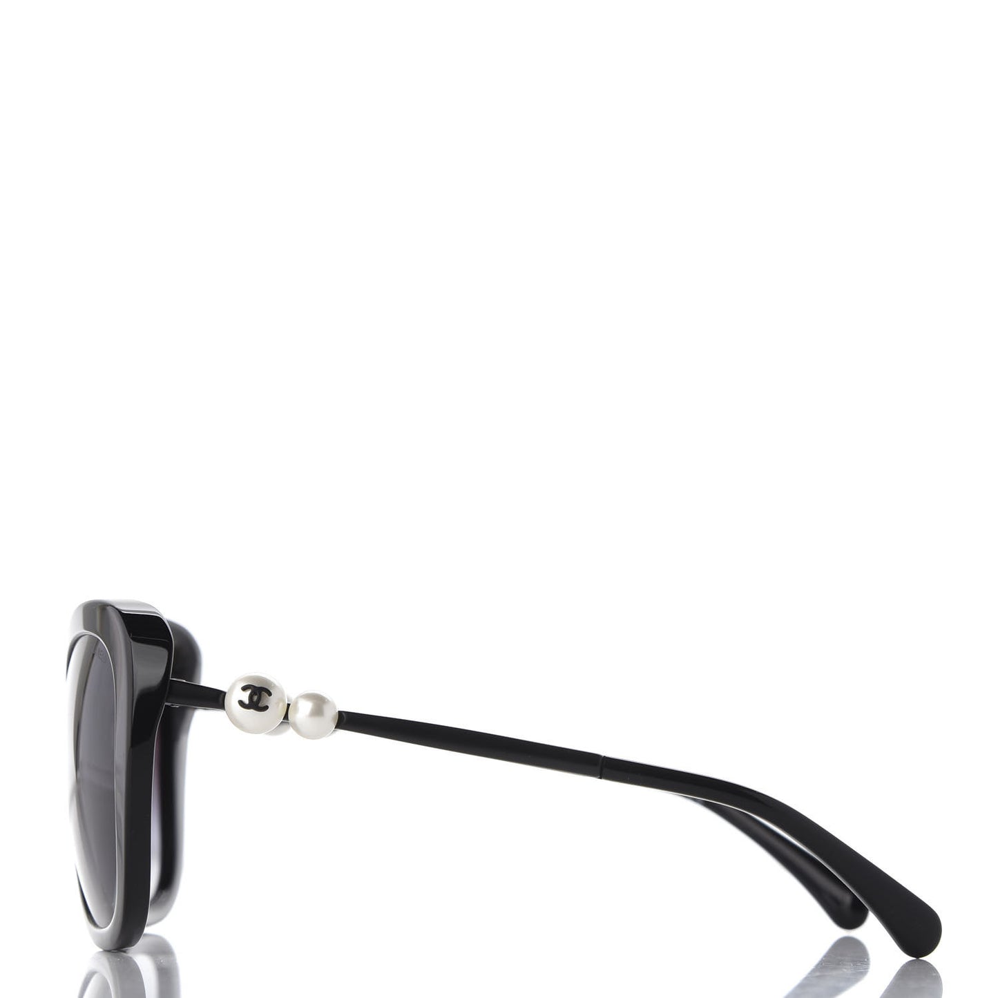 Acetate Butterfly Winter Pearl Sunglasses 5339-H Black