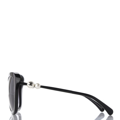 Chanel Acetate Butterfly Winter Pearl Sunglasses 5339-H Black 3 of 8
