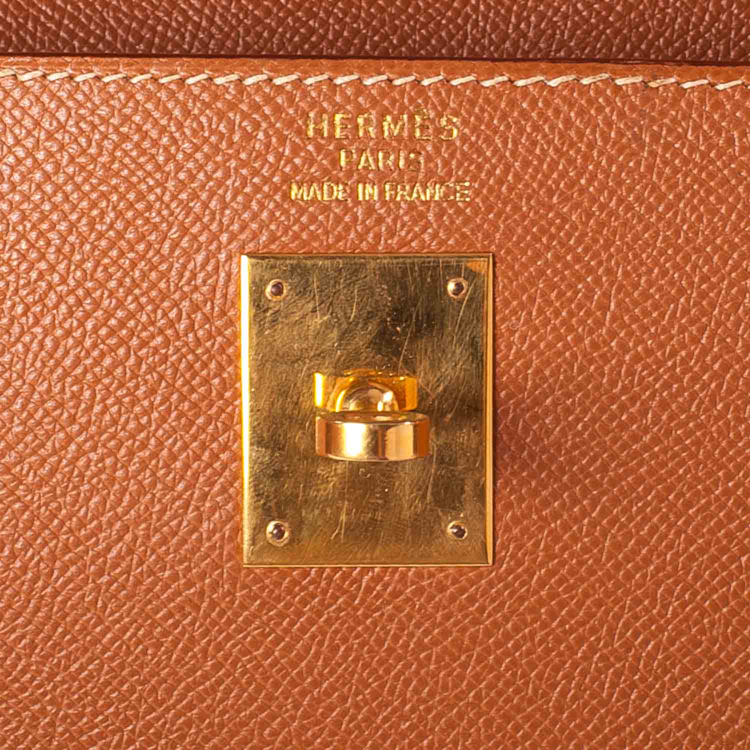 Hermes Courchevel Kelly 35 Gold 8 of 10