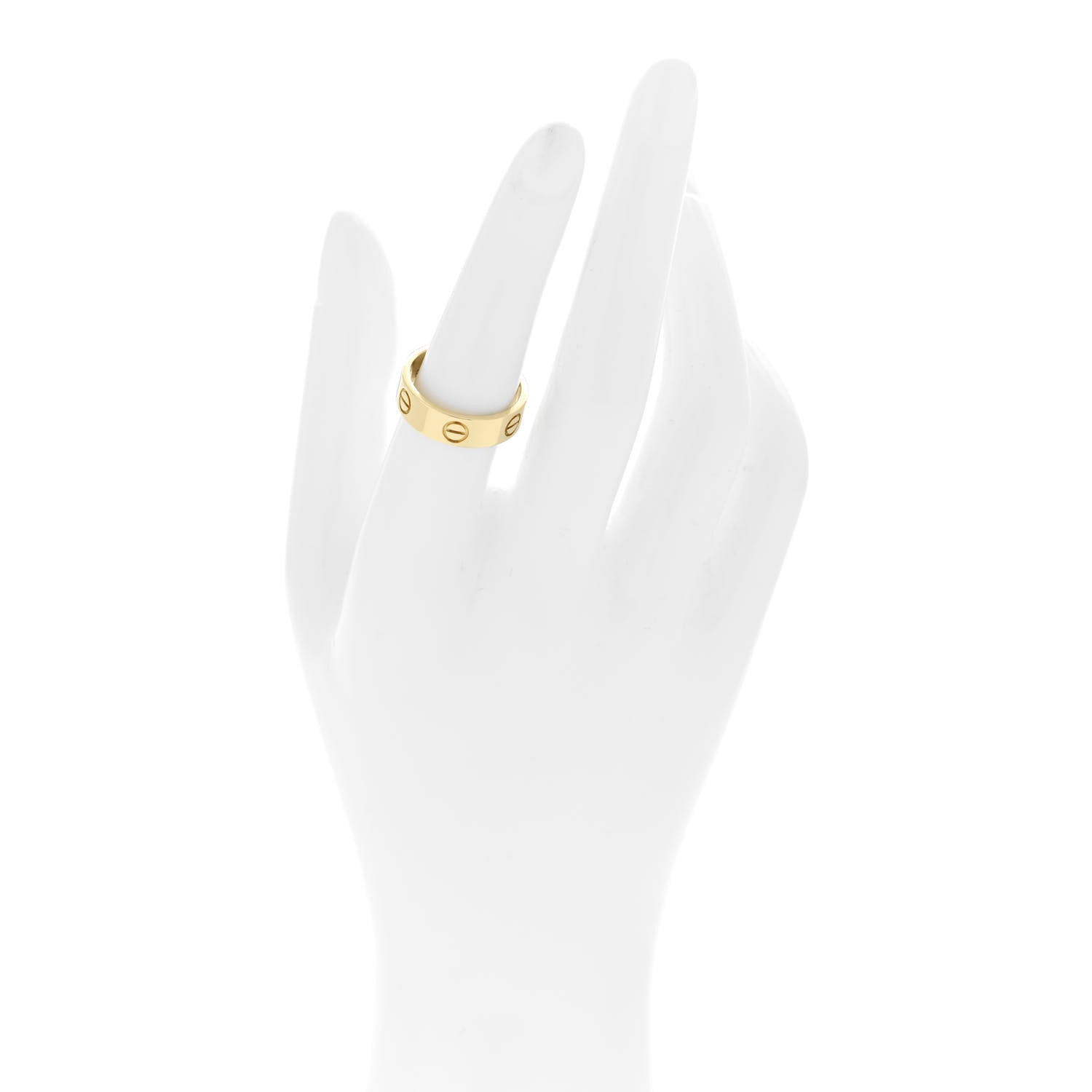 Cartier 18K Yellow Gold 5.5mm LOVE Ring 53 6.25 2 of 4
