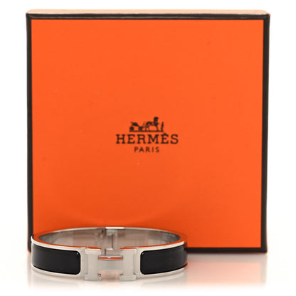 Hermes Enamel Narrow Clic Clac H Bracelet PM Black 5 of 5