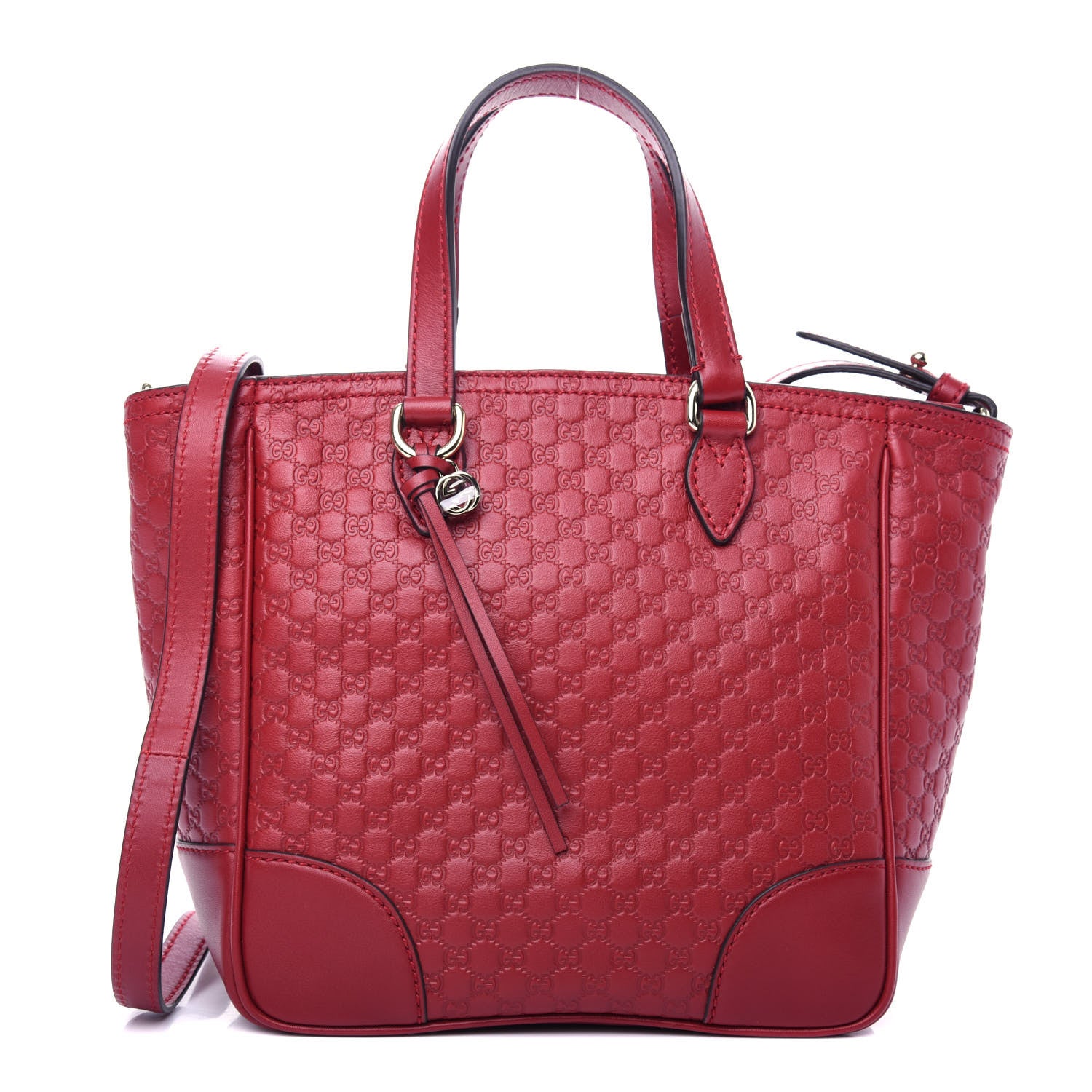 Gucci Microguccissima Small Bree Tote Red 1 of 10