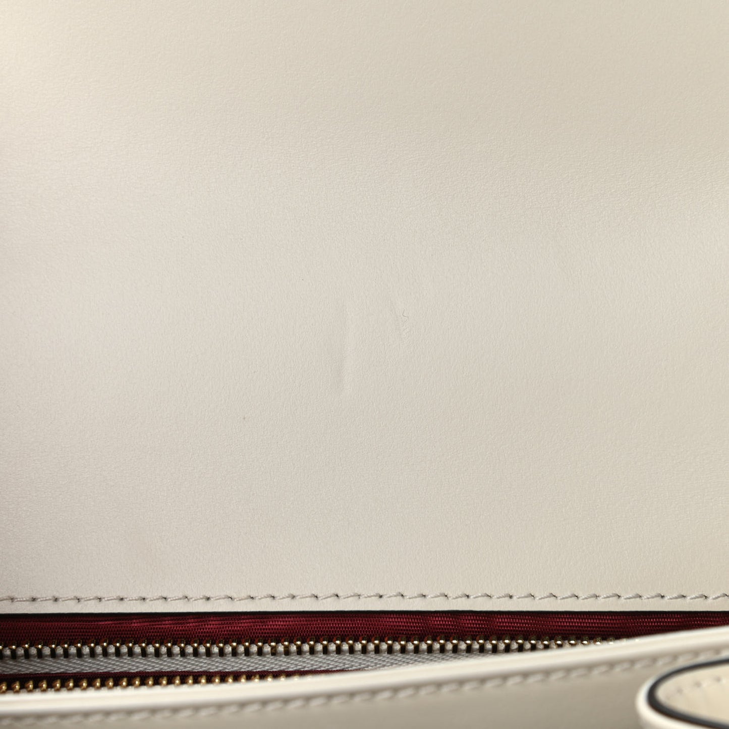Grained Calfskin Small Zumi Shoulder Bag Mystic White