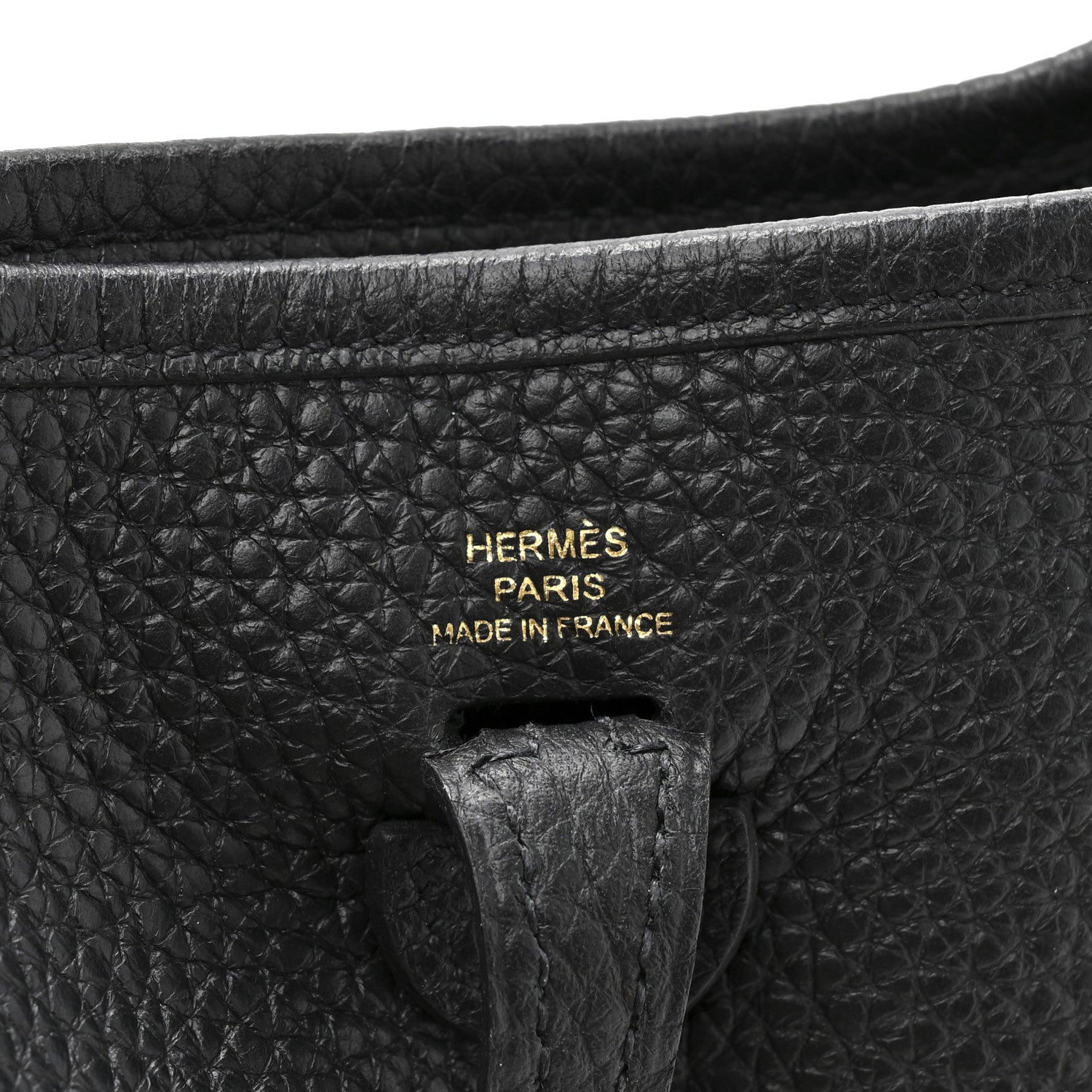 Hermes Taurillon Clemence Evelyne TPM Black 6 of 10